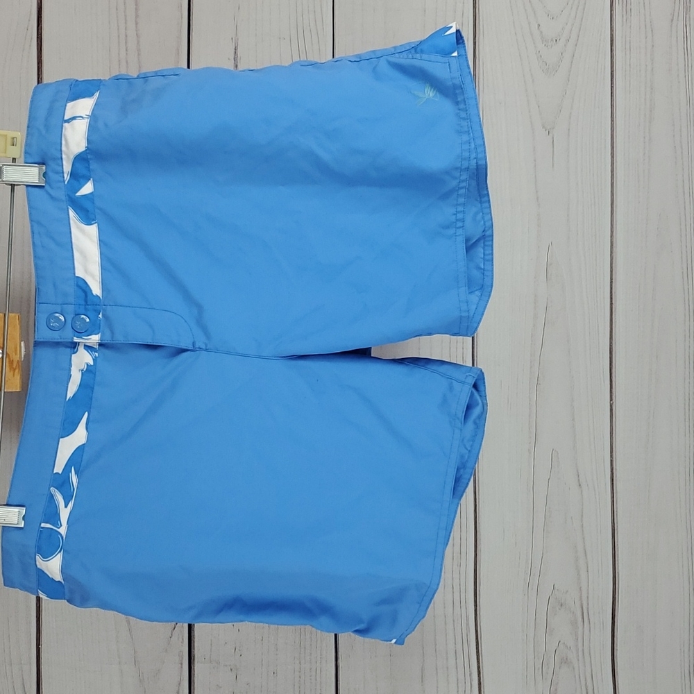 Carve Designs • 12 board shorts snap waist  blue